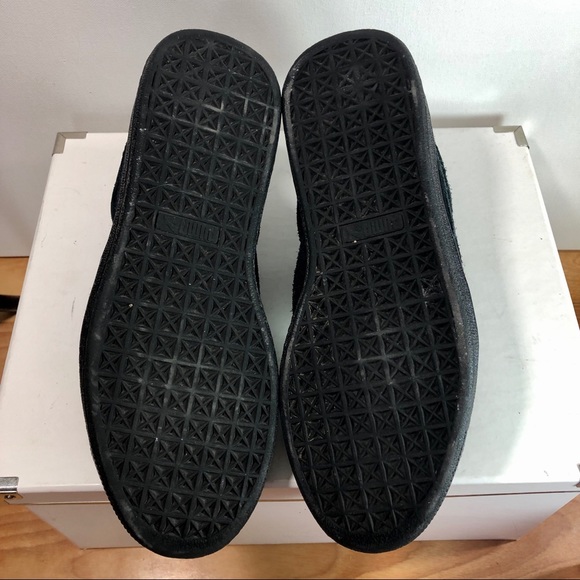 Puma BASKET HEART in black suede - Picture 4 of 8